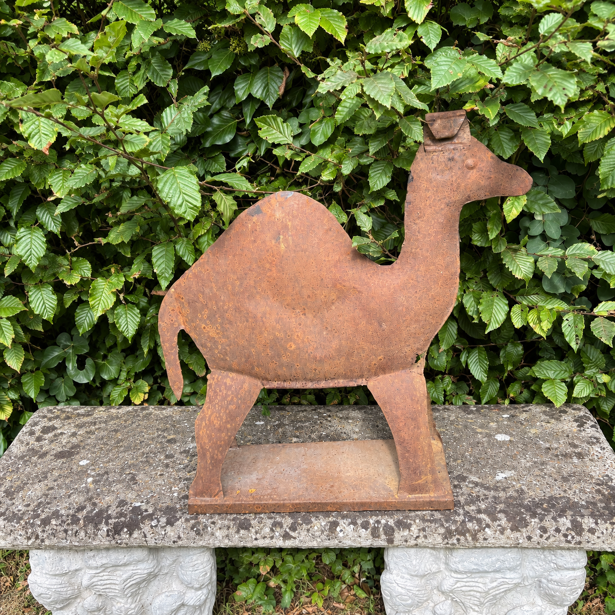 A Camel with Character - Vintage Sheet Metal Sculpture of a Camel